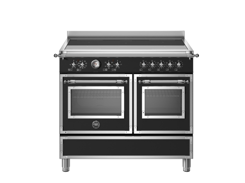 Induction cooker Heritage, 100 cm, 5 Zones, Double Oven, Matte Black - Bertazzoni