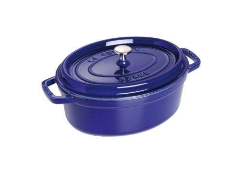 Oval cast iron pan, Blue - Staub