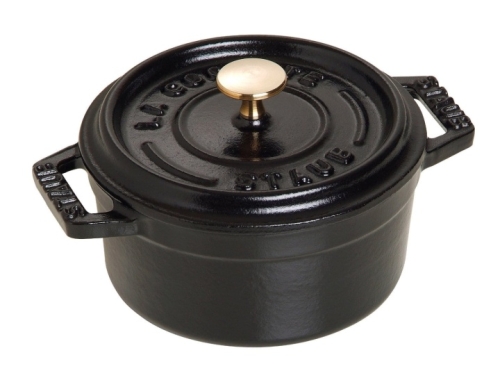 Enameled cast iron pan, Black - Staub