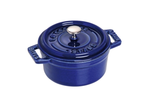 Pfanne aus emailliertem Gusseisen, Blau - Staub