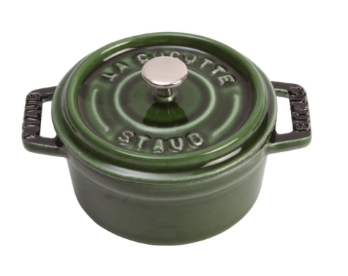 Enameled cast iron pan, Green - Staub