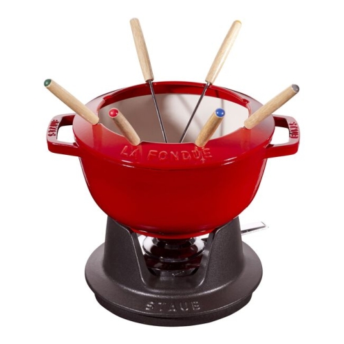 Fondue Pot, Red, 20 cm - Staub