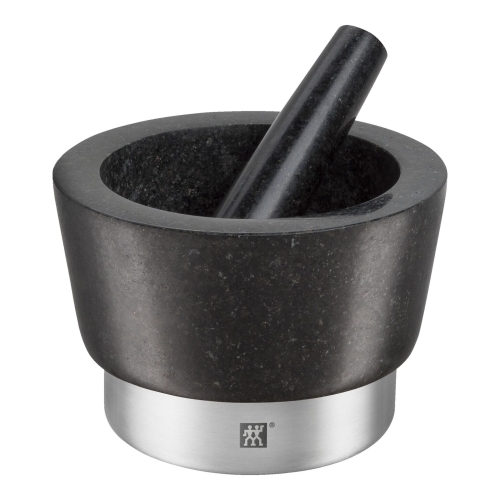 Mörser aus Granit und Edelstahl - Zwilling
