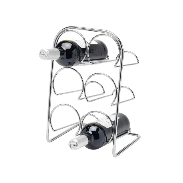 Pisa Wine rack for 6 bottles, chrome - Hahn