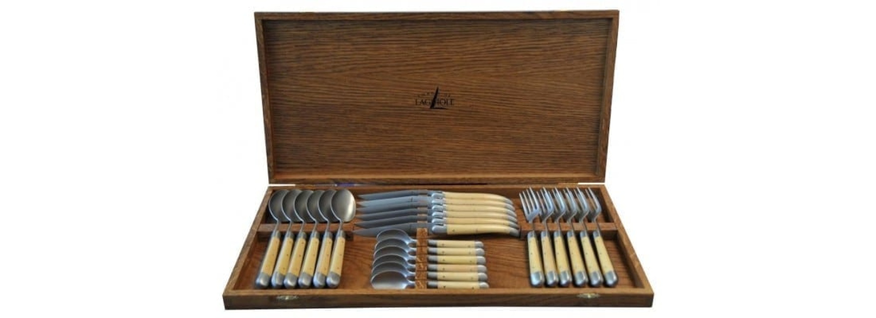 Storage box for cutlery, oak