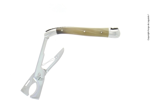 Cigar nipper, handle of Light Horn, polished - Forge de Laguiole