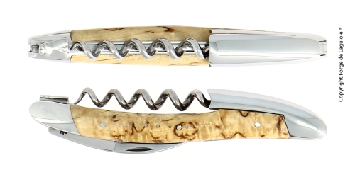 Birch sommelier knife, polished, Tradition - Forge de Laguiole