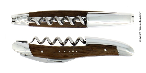 Petrified Oak Sommelier Knife, polished, Tradition - Forge de Laguiole