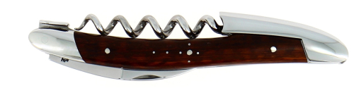 Snakewood sommelier knife, damascened with decoration, Collection - Forge de Laguiole