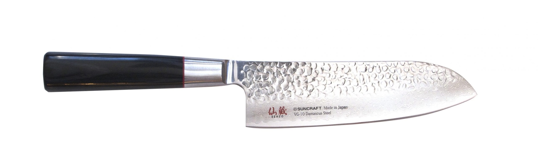 Couteau japonais Suncraft Senzo Damas - Couteau santoku 16 cm