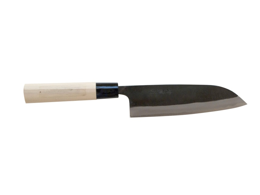 Santoku knife in carbon steel, 17 cm - Sakamoto