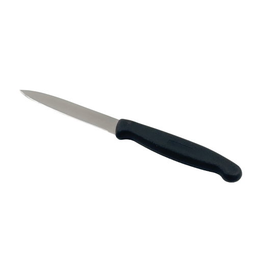 The classic little shell knife with black plastic handle, 10cm - The Kitchen Lab