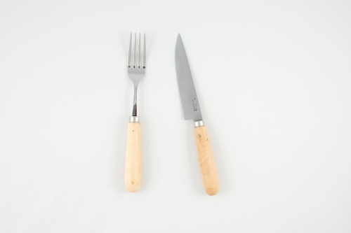 Knife and Fork with Boxwood Handle, 2-pack - Pallarès