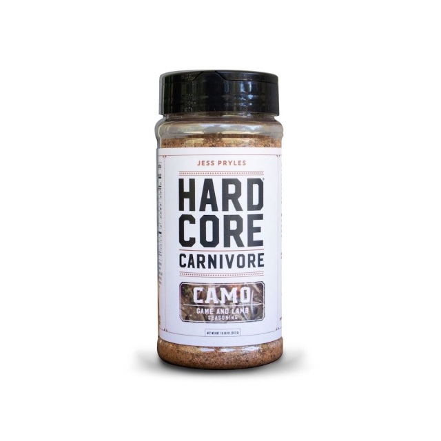 Hardcore Carnivore Camo Game/Lamb Rub 298g - Jess Pryles