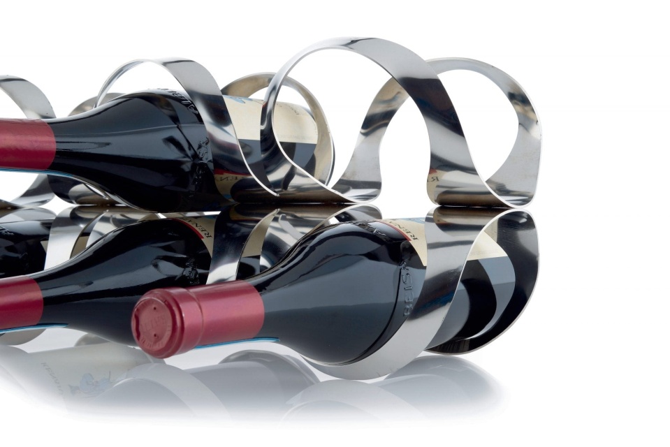 Ribbon wine rack - Alessi