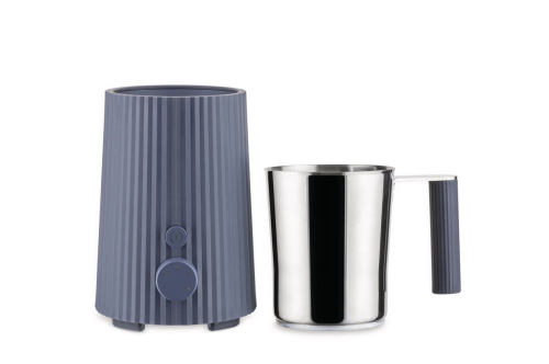 Milk frother, Plissé, Grey - Alessi