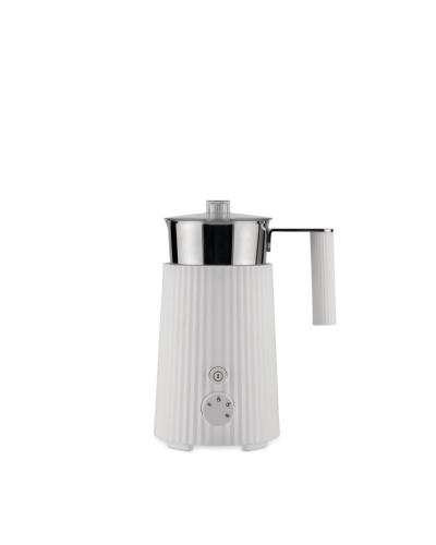 Milk frother, Plissé, White - Alessi