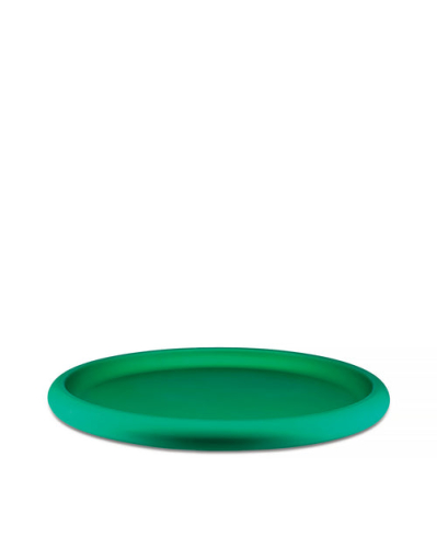 Serving tray in anodised aluminium, Discolo – Alessi – Green