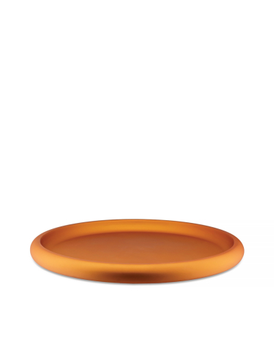 Serving tray in anodised aluminium, Discolo – Alessi – Orange