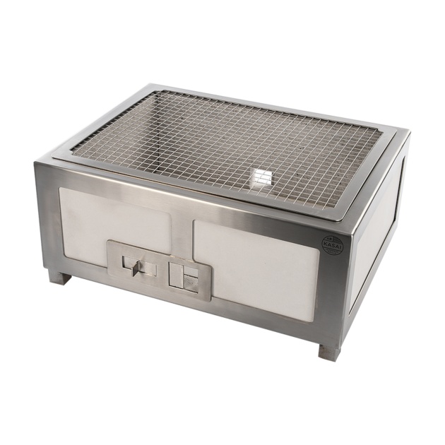 Table Barbecue/Konro Barbecue, 46x36 cm with stainless steel frame - Kasai