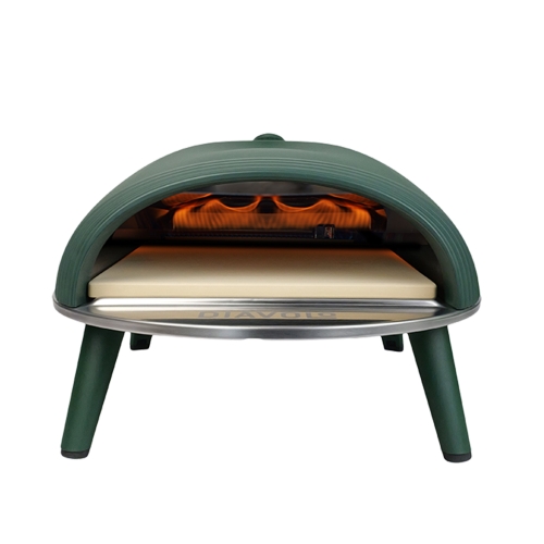 Pizza oven Diavolo, Gas fired, Green - Delivita
