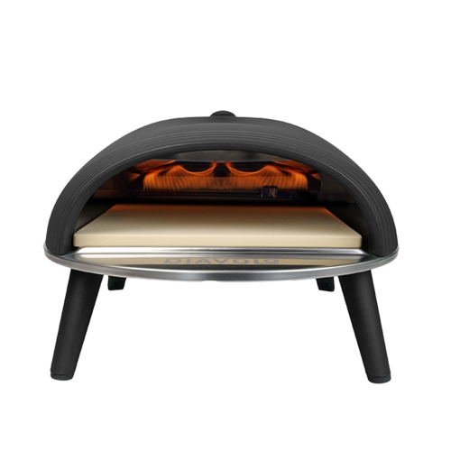 Pizza oven Diavolo, Gas fired, Black - Delivita