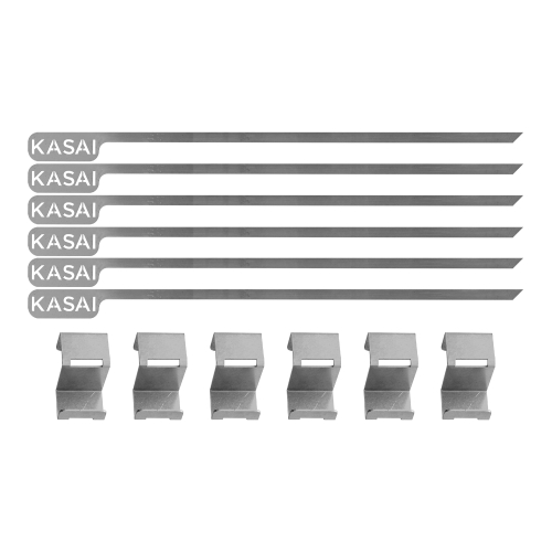 EPTO Grillspieße mit Klammern, 6er-Pack - Kasai