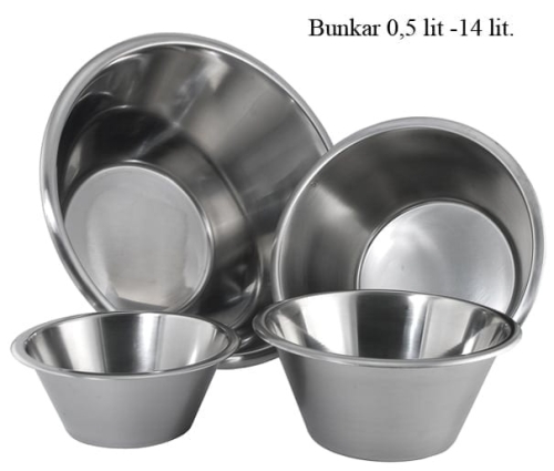 Stainless steel bowl, tall model - Östlin