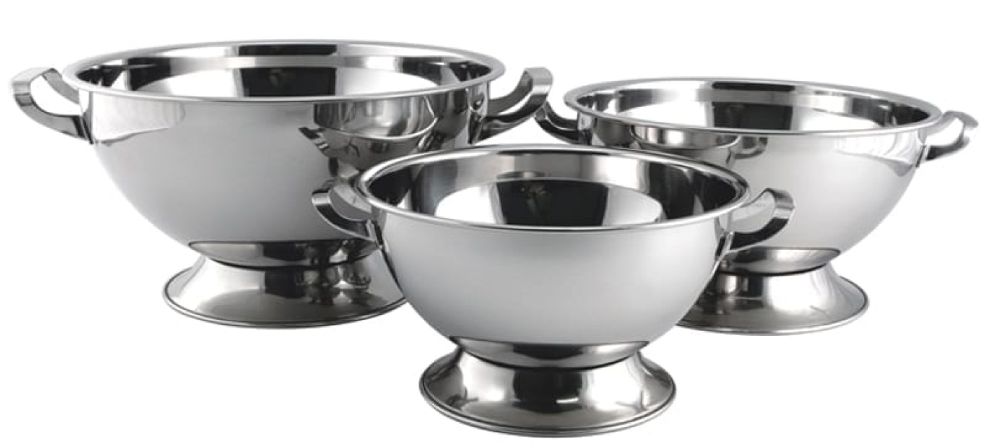 Soup tureen in stainless steel