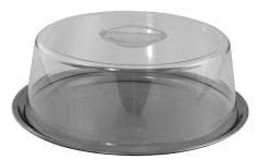 Plastic lid for cake plate.