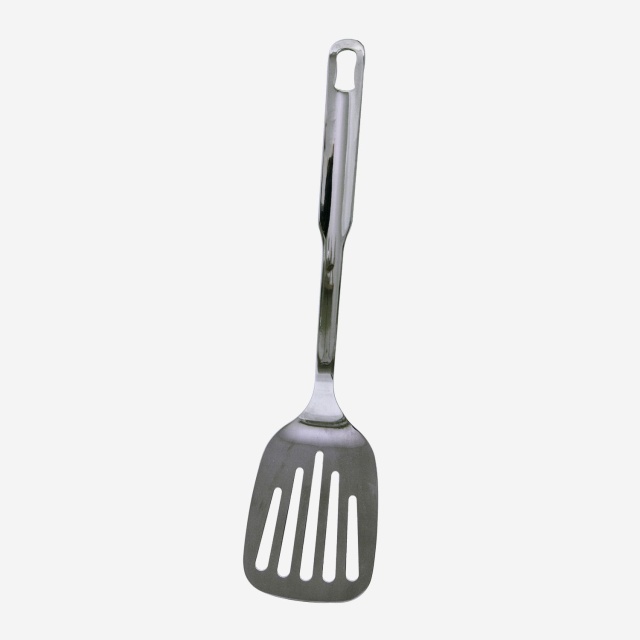 Spatule à rainures fendues, entièrement en inox, 34 cm - Östlin