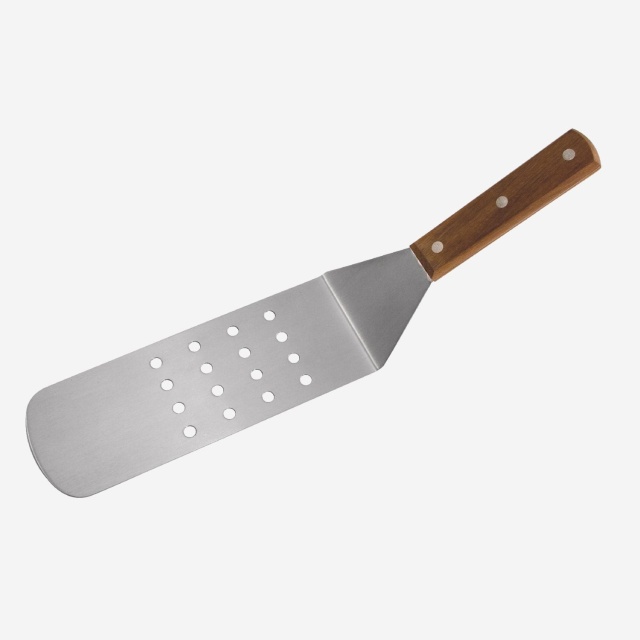 Spatula with perforated blade and wooden handle, 36 cm - Östlin
