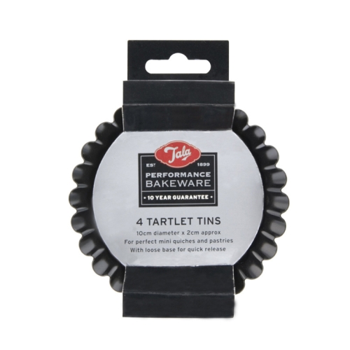 Törtchenform, antihaftbeschichtet, 10cm, 4er-Pack - Tala