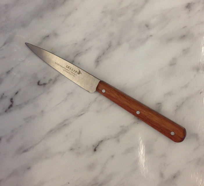Steak knife/All-purpose knife 8 cm, Wooden handle - Déglon