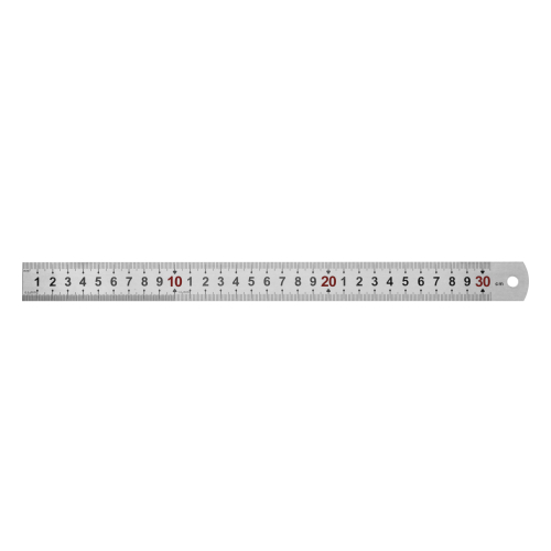 Stainless steel ruler, 30 cm – Déglon