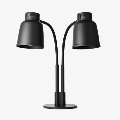 Double Freestanding Heat Lamp LPF, Black - Stayhot