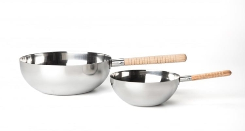 Mini wok in stainless steel - 100% Chef