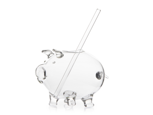 Cocktail glass, piggy bank - 100% Chef