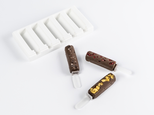 Silikonform für Dekoration, Mini-Eiscreme-Stiel Modell 2 - 100% Chef