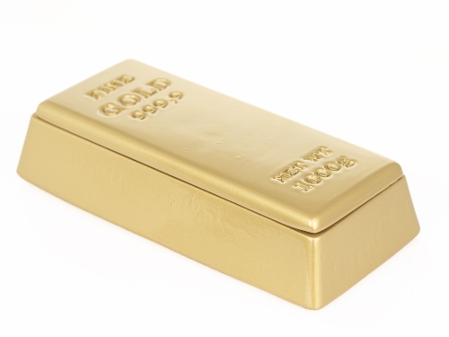 Serving platter, Gold bar, 21 x 10 cm - 100% Chef