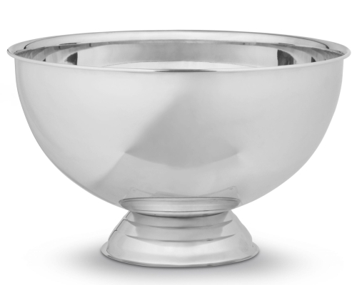 Champagne bowl polished steel, 38 cm - Bastian
