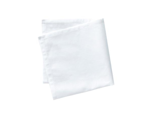 Serviette de table 45 x 45 cm, blanche - Bastian