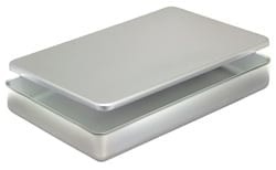 Aluminum baking tin with lid, 41 x 27 x 6 cm