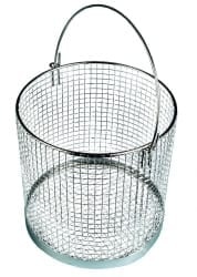 Fryer basket/pot insert in stainless steel, 30 x 30 cm