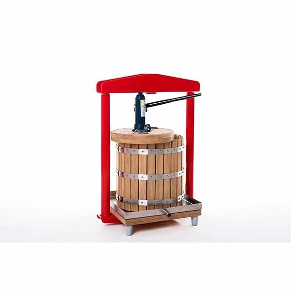 Hydraulic Fruit Press, Oak, 26 L - Apple Press