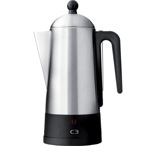Percolator, Brushed Stainless Steel, 10 Cups – C3
