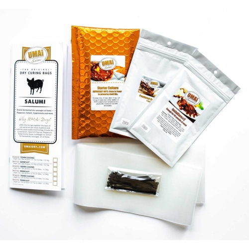 Dry Sausage Kit, Charcuterie Casings, 70 mm - Umai