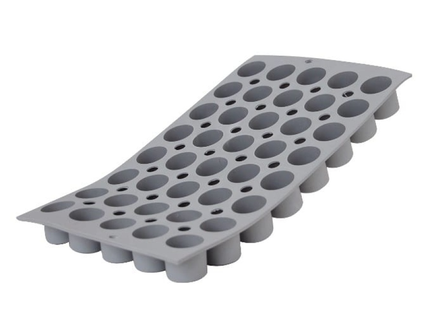 Moule à pâtisserie en silicone, 40 mini cylindres - De Buyer