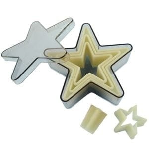 Star-shaped cutters, 5-pack - de Buyer