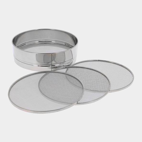 Flour sieve with four removable nets, 21 cm - de Buyer